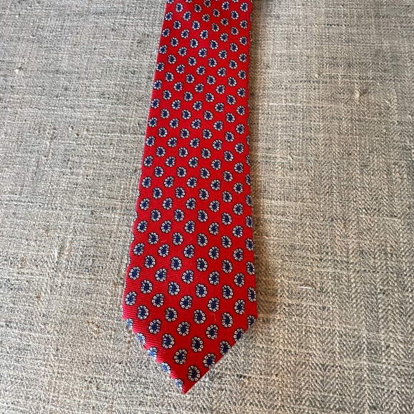 Robert Jensen Red Paisley tie - Picture 1 of 3